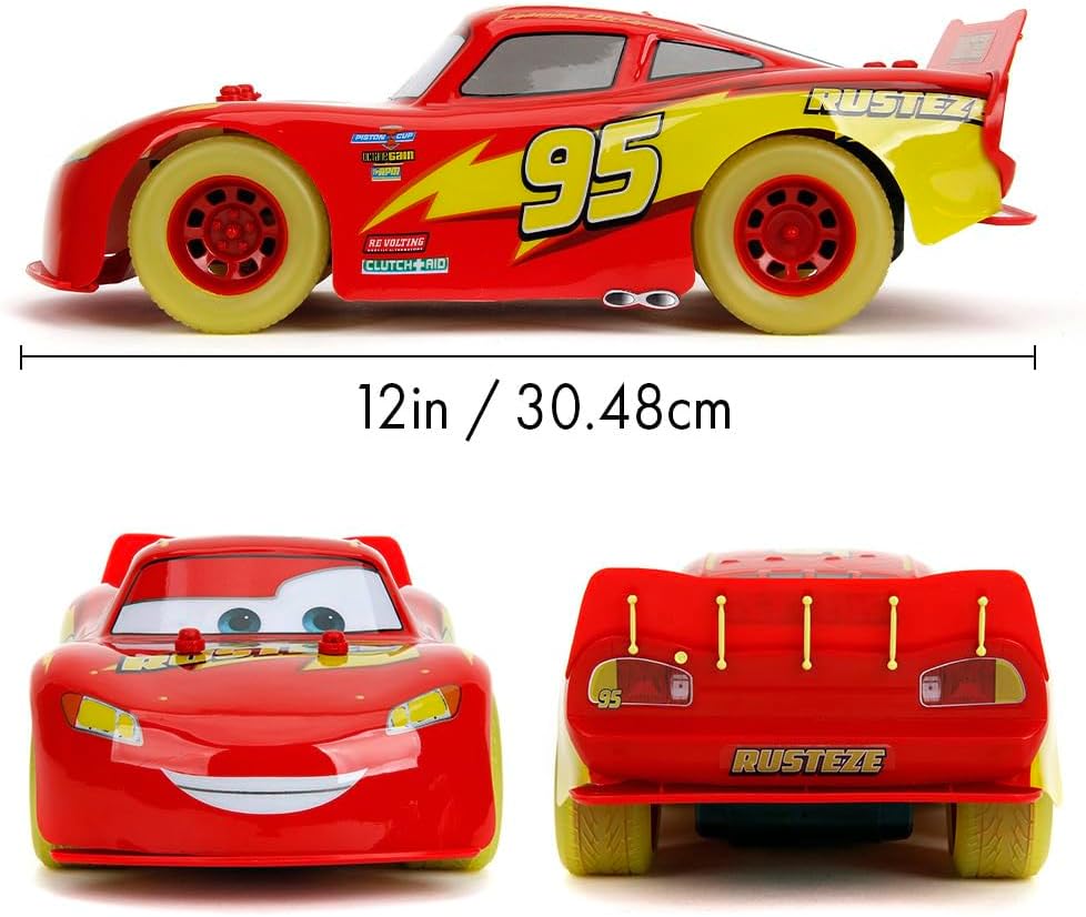 Buy Jada Toys Remote Controlled Lightning Mcqueen Glow Racers 1:14 Scale | Yallatoys.com