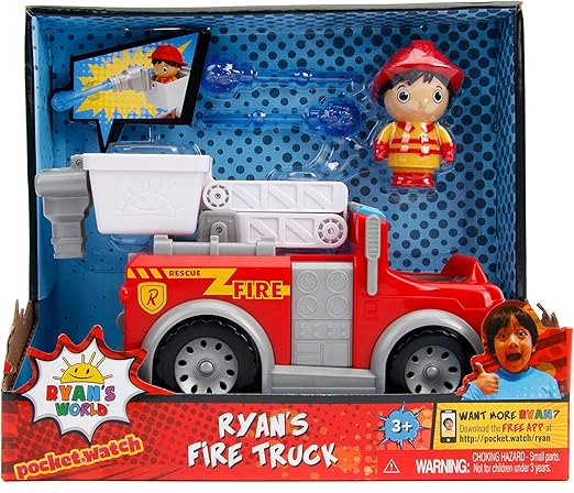 Buy Ryans World Ryan with Fire Engine 6inch | Yallatoys.com