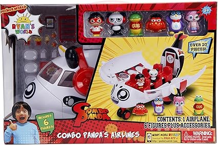 Buy Jada Ryans World Combo Panda Airlines Playset White Large | Yallatoys.com