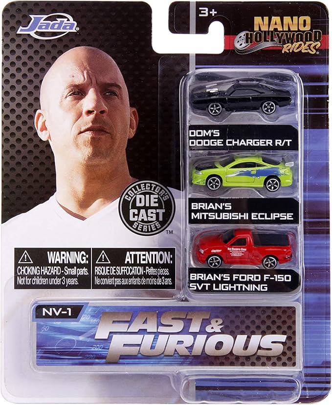 Buy Jada Fast & Furious Nano Die cast Cars 3 Pack | Yallatoys.com