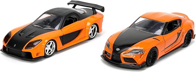 Buy Jada Fast & Furions Mazda Rx 7 and Toyota GR Supra Diecast Model Car 2Pack | Yallatoys.com