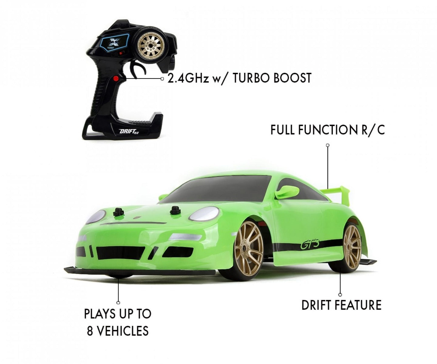 Buy Jada Fast And Furious Remote Control Porsche 911 Drift 1:10 Scale | Yallatoys.com