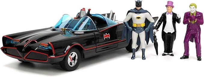 Buy Jada Batman 1966 Class Batmobile Deluxe Car With 4 Action Figures | Yallatoys.com
