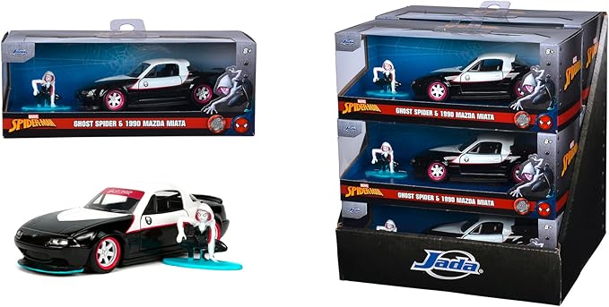 Buy Jada Toys Marvel Ghost Spider 1990 Miata Car | Yallatoys.com
