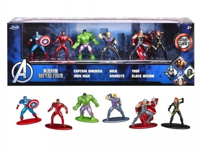 Buy Jada Toys Marvel Avengers Diorama Pack Set of 6 Nano Collectible Metal Figures (Sold Separately Subject To Availability) | Yallatoys.com
