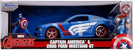 Buy Jada Marvel Captain America Ford Mustang Car | Yallatoys.com