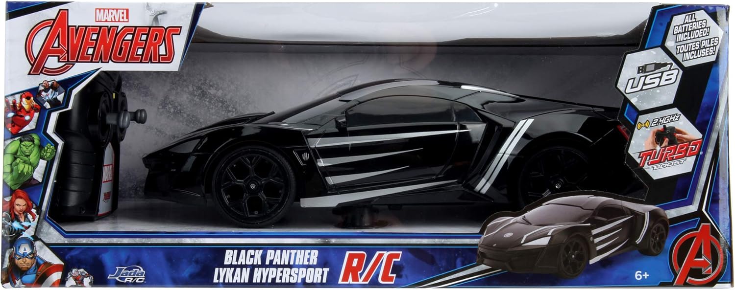 Buy Jada Toys Remote Control Black Marvel Panther Lykan Car | Yallatoys.com