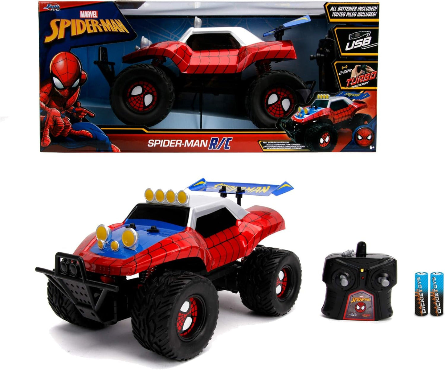 Buy Jada Marvel Remote Control Spiderman Spiderman Buggy Car | Yallatoys.com