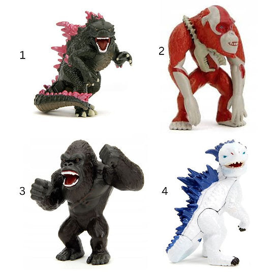 Buy Jada Godzilla & Kong 4 Pack Die Cast Figures (Sold Separately Subject To Availability) | Yallatoys.com