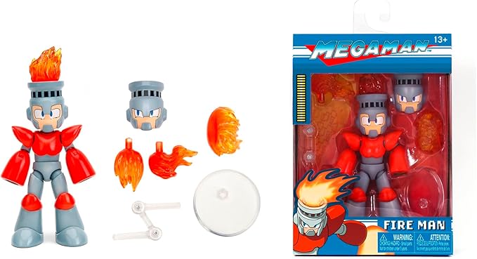 Buy JADA - MEGA MAN FIRE MAN 4.5" FIGURE | Yallatoys.com