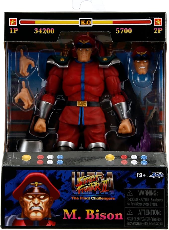 Buy Jada Street Fighter II M Bison Figure 6inch | Yallatoys.com