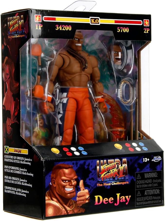 Buy Jada Street Fighter Dee Jay 15cm Articulated Figure | Yallatoys.com