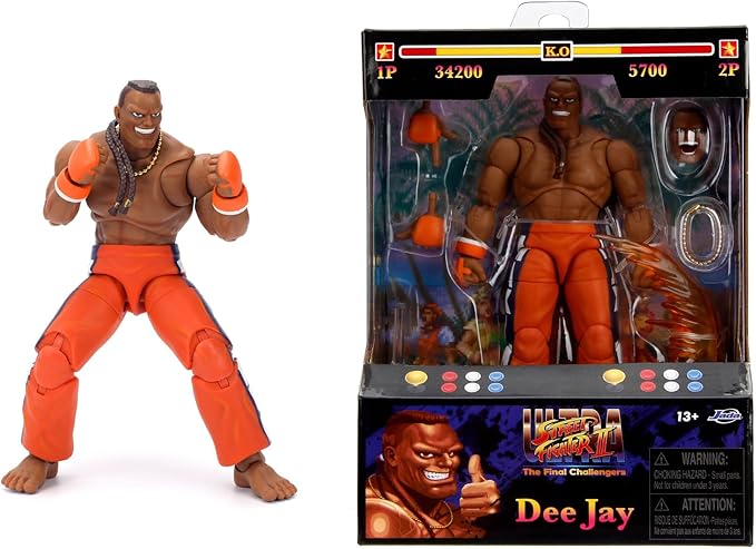 Buy Jada Street Fighter Dee Jay 15cm Articulated Figure | Yallatoys.com
