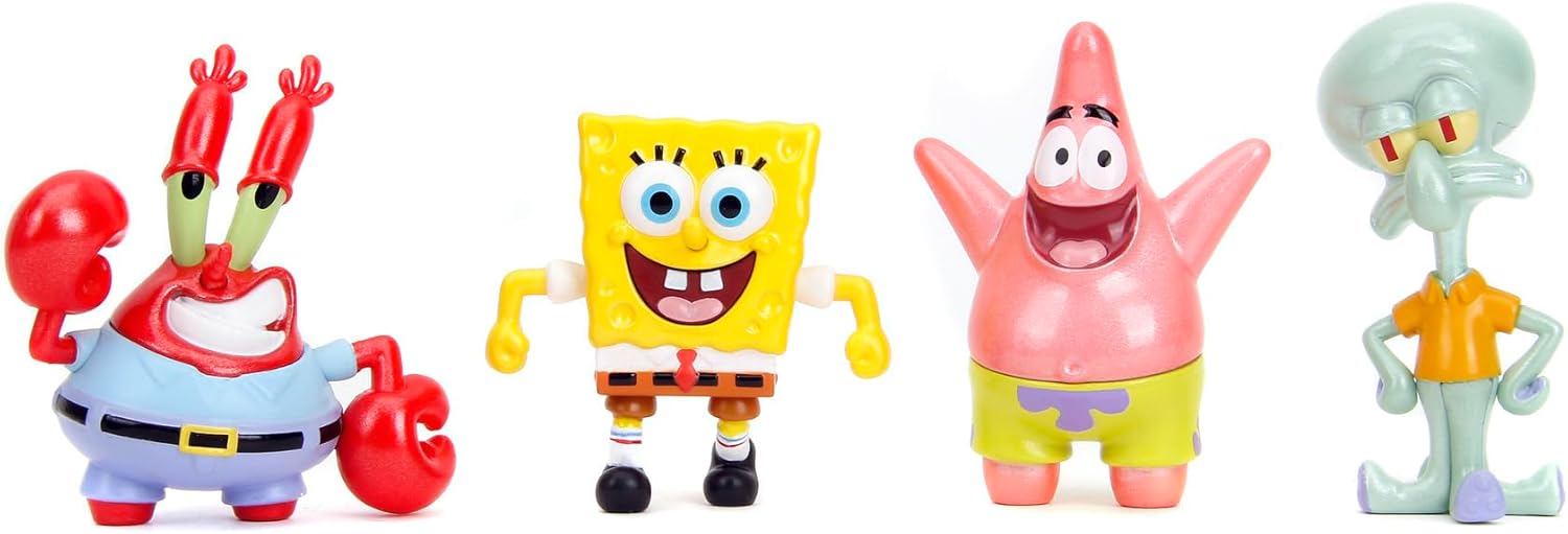 Buy Jada Toys Sponge Bob 4-Pack Figures 2.5Inch | Yallatoys.com