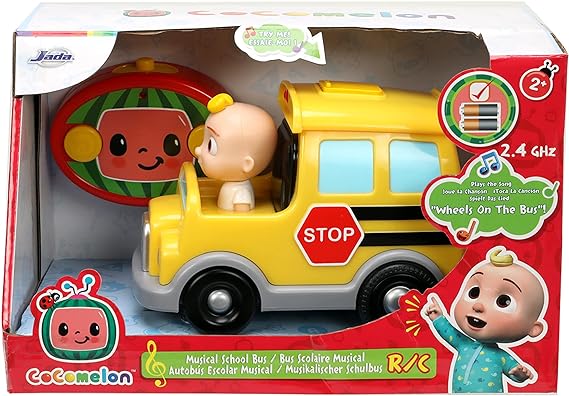 Buy Jada Toys Cocomelon 7.5inch School Bus with RC Remote Control | Yallatoys.com