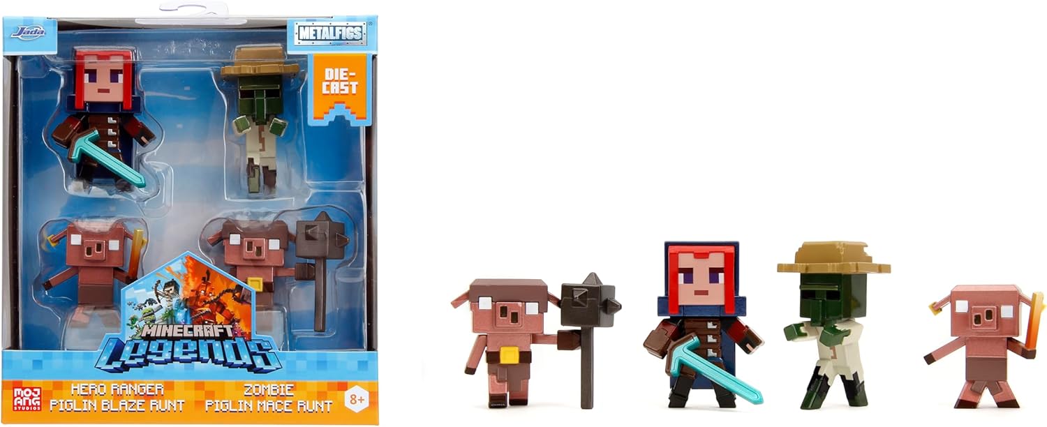 Buy Jada Minecraft Legends Metal Wave Pop Culture Collectible Figures 4 pack (Sold Separately Subject To Availability) | Yallatoys.com