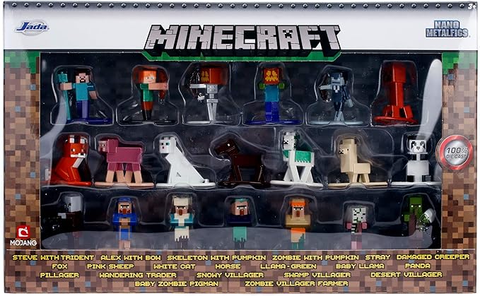 Buy Jada Mine Craft 20 Die Cast Figure Pack Wave 7 | Yallatoys.com