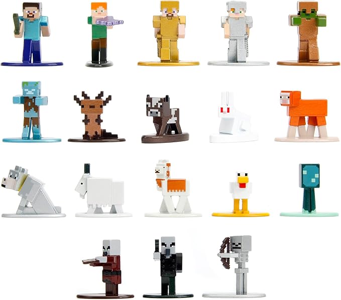 Buy Jada Minecraft Nano Action Figures Wave 9 18pcs (Sold Separately Subject To Availability) | Yallatoys.com
