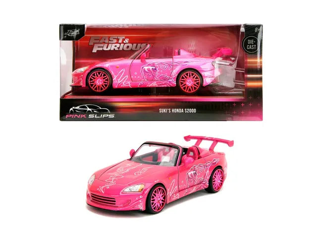 Buy Jada Pink Slips Sukis Honda S2000 Die Cast Car With Base Pink | Yallatoys.com