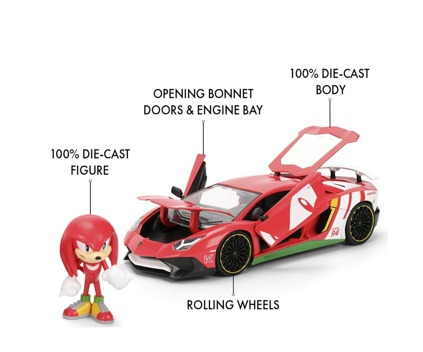 Buy Jada Knuckles Lamborghini Aventador Sv 1:24 Scale | Yallatoys.com