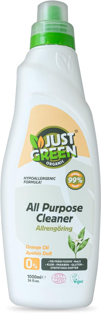 Just Green Organic All Purpose Cleaner   1000 ML Just Green Organic Yallatoys