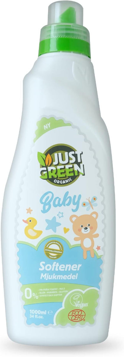 Just Green Organic Baby Laundry Softner 1000 ML Just Green Organic Yallatoys