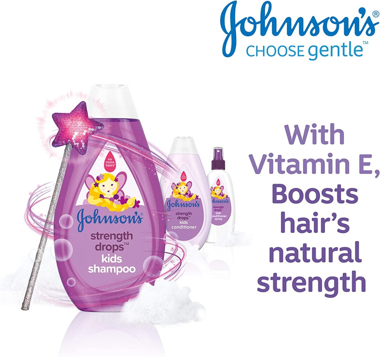 Johnson & Johnson  Strength Drops Kids Conditioner Spray 200Ml Johnson & Johnson Yallatoys