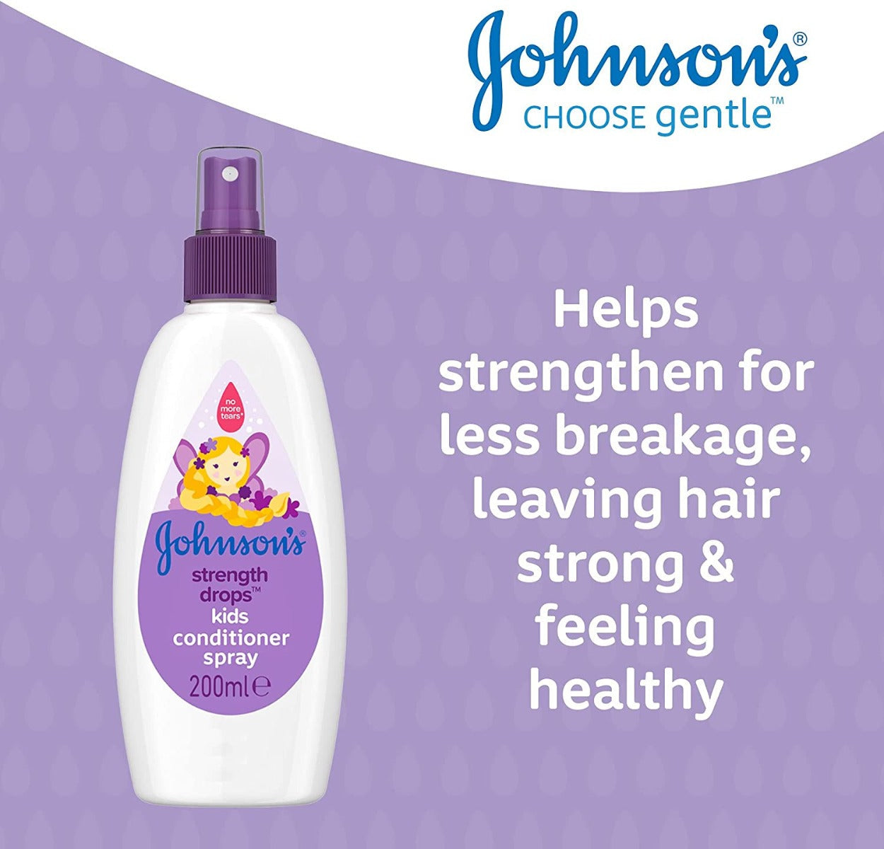 Johnson & Johnson  Strength Drops Kids Conditioner Spray 200Ml Johnson & Johnson Yallatoys