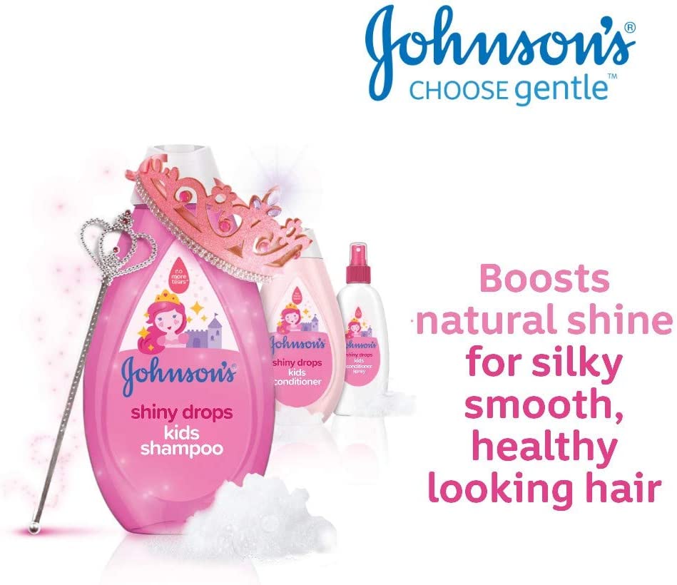 Johnson & Johnson  Shiny Drops Kids Conditioner Spray 200Ml Johnson & Johnson Yallatoys