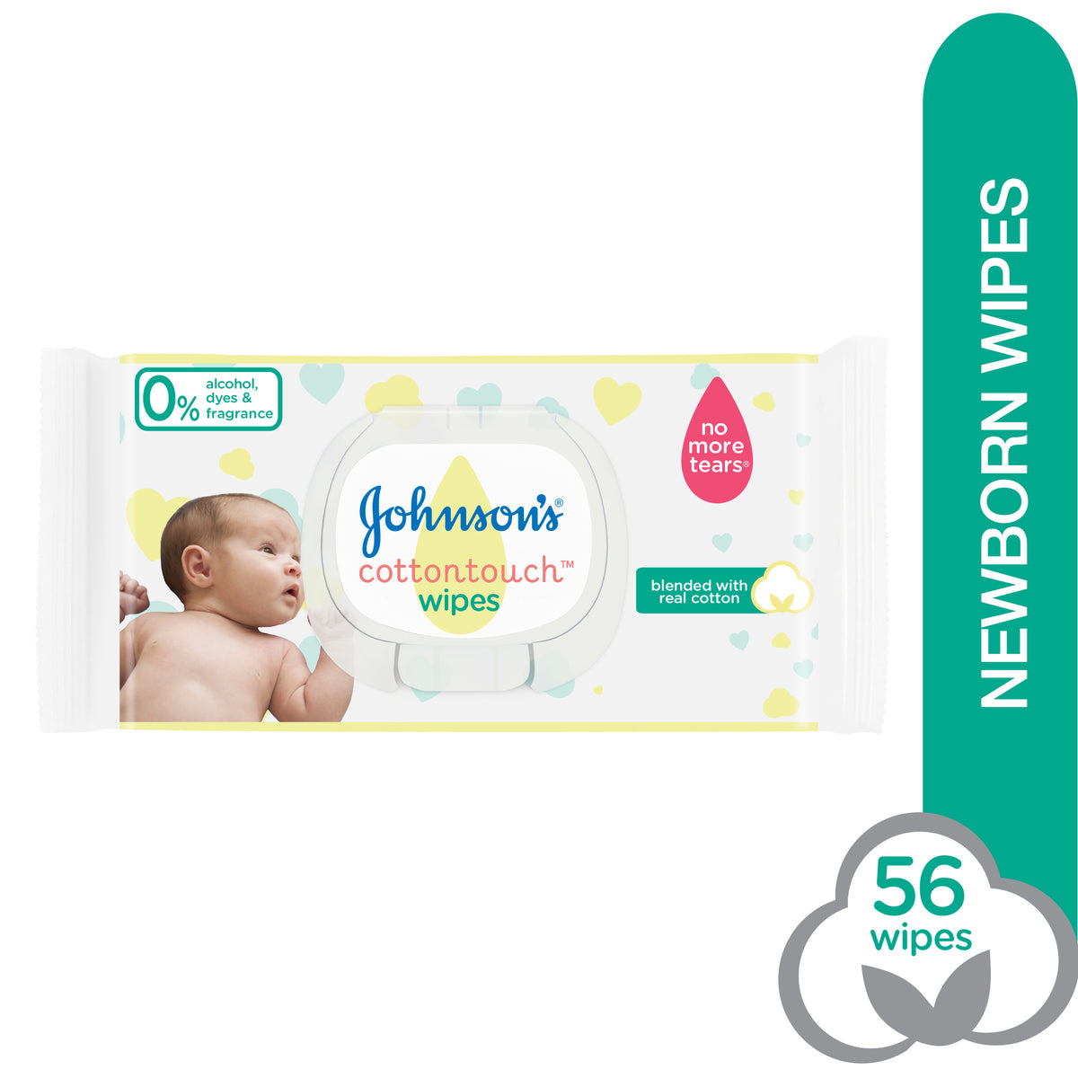 Johnson & Johnson Baby Cotton Touch Wipes 56'S Johnson & Johnson Yallatoys