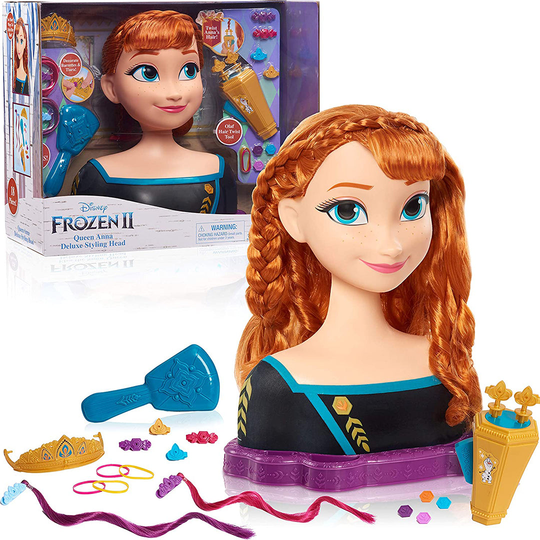 Buy Disney Frozen 2 Deluxe Anna Styling Head | Yallatoys.com