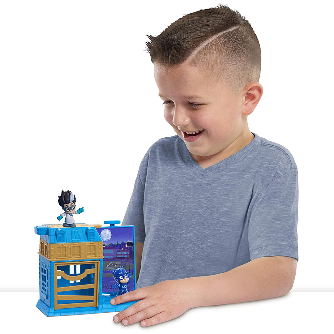 Buy PJ Mask Night Time Micros Trap & Escape Playset | Yallatoys.com