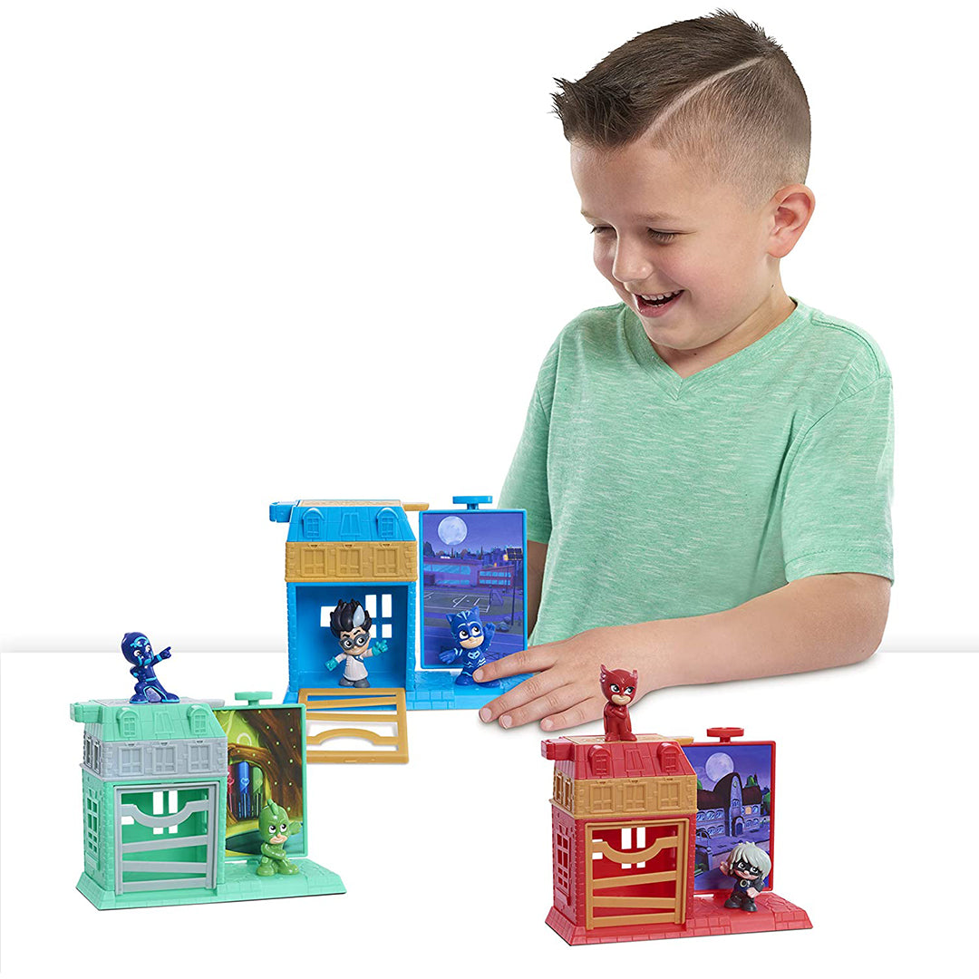 Buy PJ Mask Night Time Micros Trap & Escape Playset | Yallatoys.com