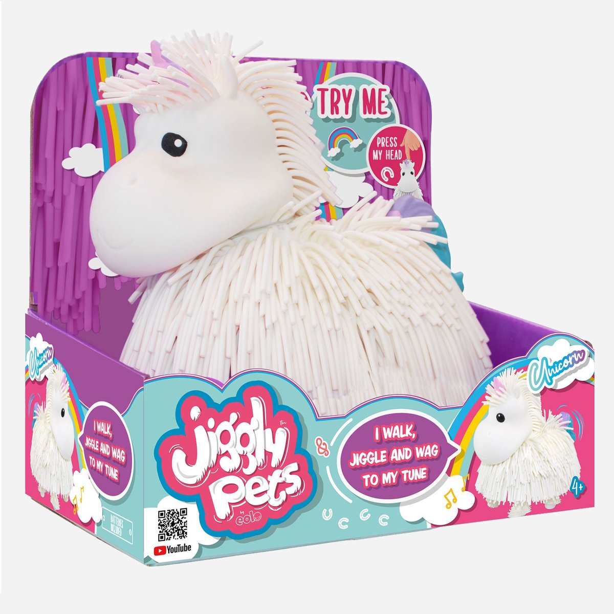 Buy Eolo Toys Jiggly Pets Walking Unicorn With Sounds (Sold Separately Subject To Availability) | Yallatoys.com