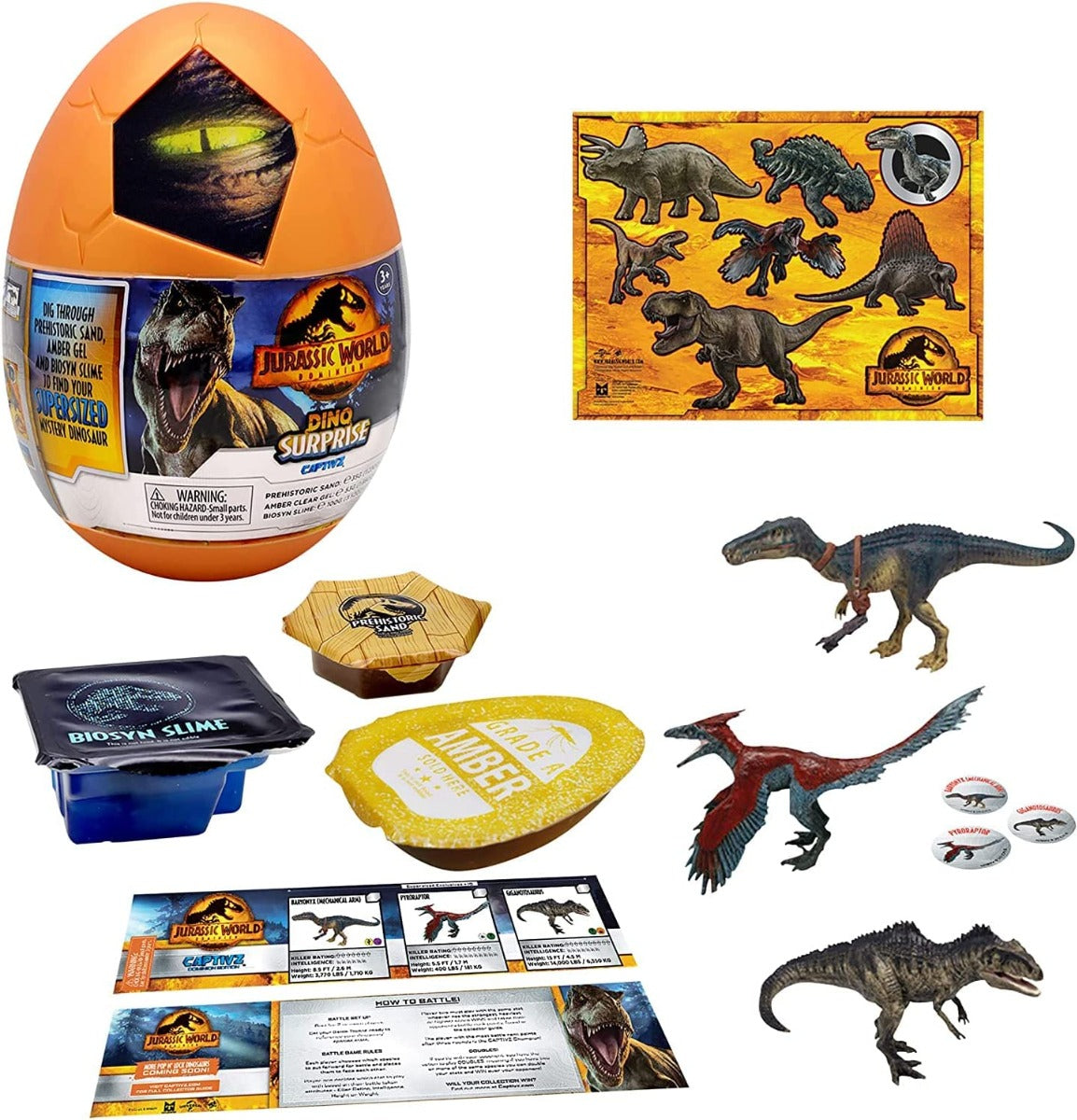 Buy Jurassic World Dominion Surprise Egg (Sold Separately Subject to Availability) | Yallatoys.com