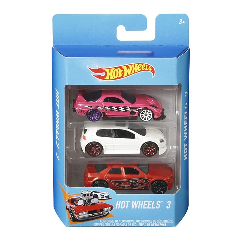 Buy Hot Wheels Basic Car 3 Pack (Sold Separately Subject To Availability) | Yallatoys.com