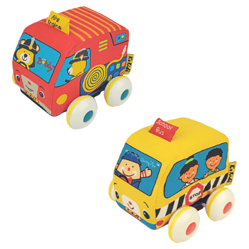 Buy K's Kids Pull Back Autos School Bus Fire Engine | Yallatoys.com