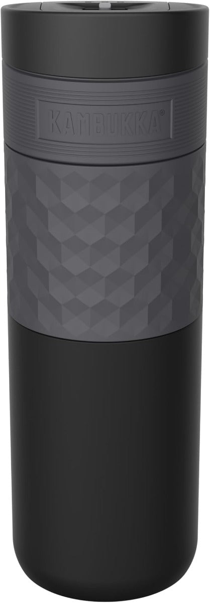 Buy Kambukka Etna Grip SS Double Wall Vacuum Insulated Tumbler 500 ml Black Steel | Yallatoys.com