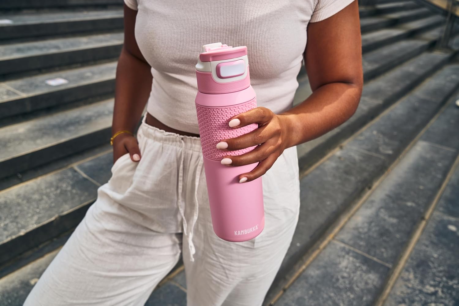 Buy Kambukka Elton Ss Insulated Water Bottle 1000 ml Pink Ambition | Yallatoys.com