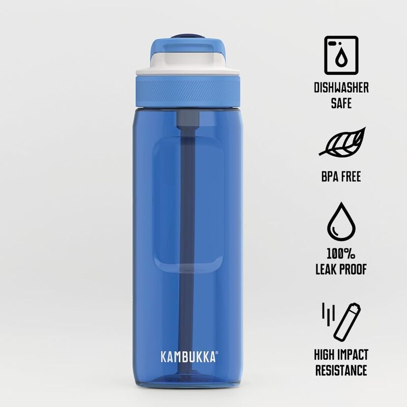 Buy Kambukka Lagoon BPA free Tritan Renew water bottle with Straw lid 750 ml Crisp Blue | Yallatoys.com