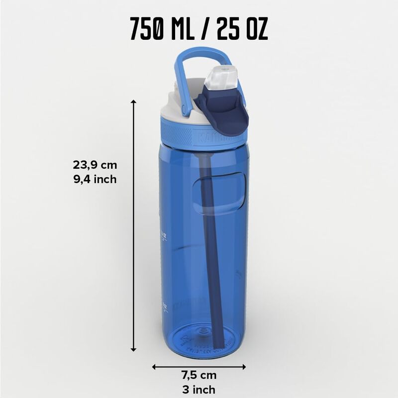Buy Kambukka Lagoon BPA free Tritan Renew water bottle with Straw lid 750 ml Crisp Blue | Yallatoys.com
