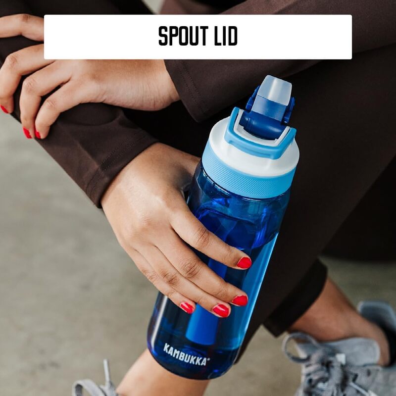 Buy Kambukka Lagoon BPA free Tritan Renew water bottle with Straw lid 750 ml Crisp Blue | Yallatoys.com