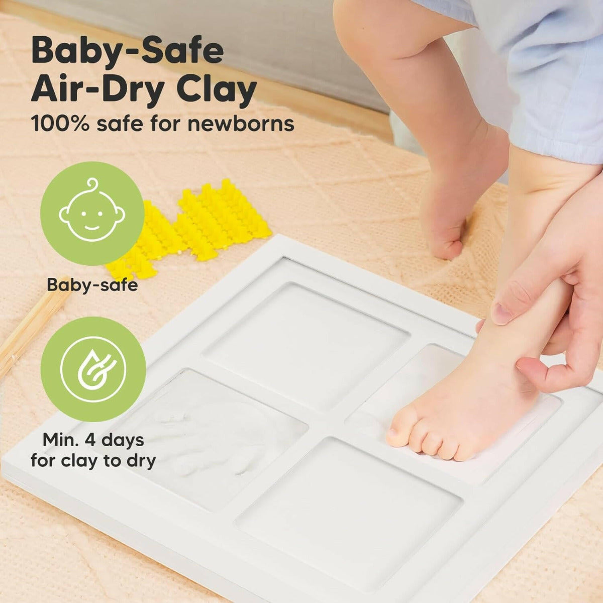 KeaBabies Solo Keepsake Frame Alpine White KeaBabies Yallatoys