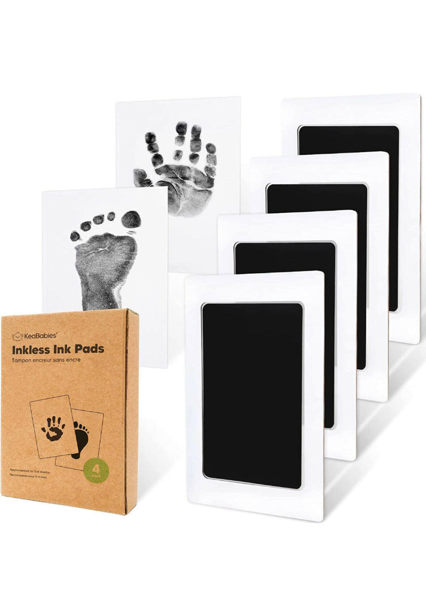KeaBabies 4-Pack Inkless Ink Pads Jet Black KeaBabies Yallatoys