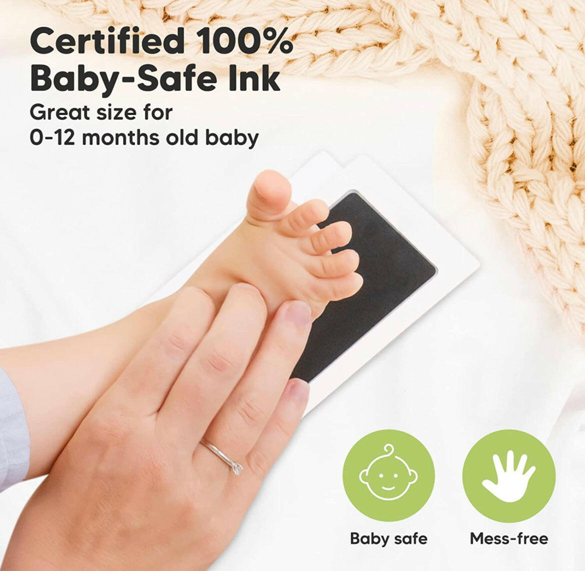 KeaBabies 4-Pack Inkless Ink Pads Jet Black KeaBabies Yallatoys