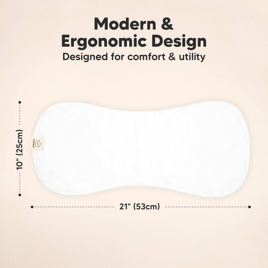 KeaBabies Softe Muslin Burp Cloth Soft White KeaBabies Yallatoys