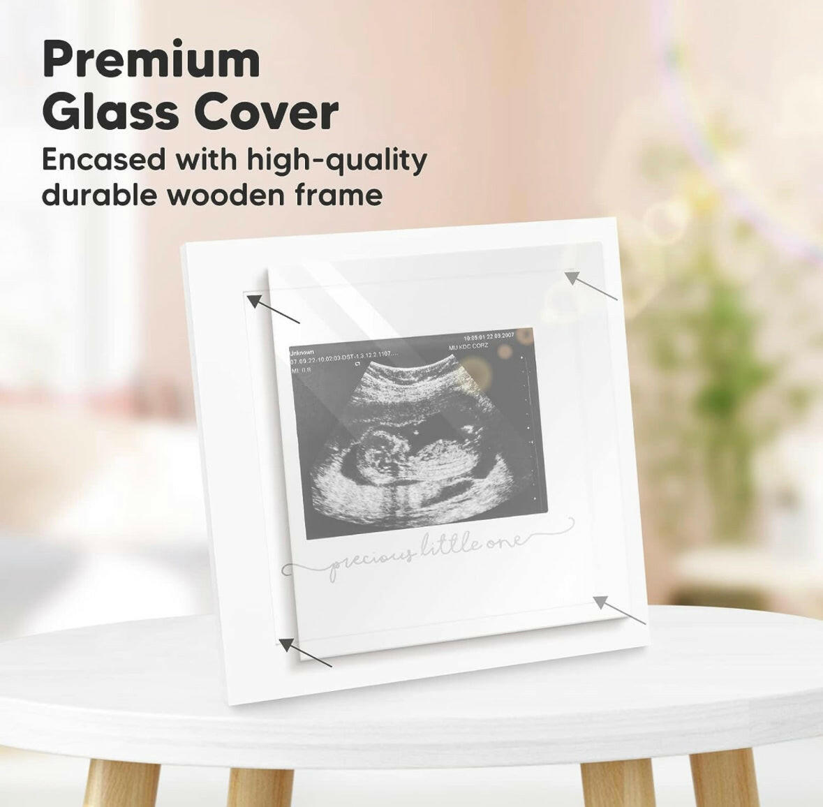 KeaBabies Sonogram Frame Alpine White KeaBabies Yallatoys