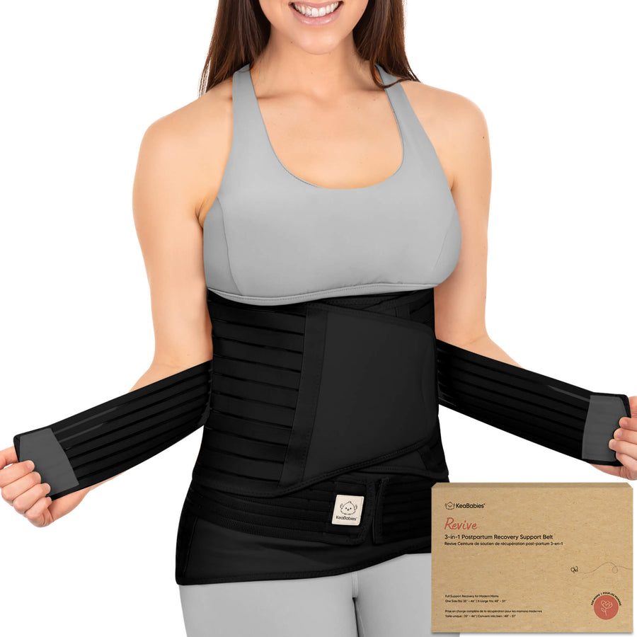KeaBabies 3 In 1 Revive Postpartum Belt Midnight Black Medium KeaBabies Yallatoys