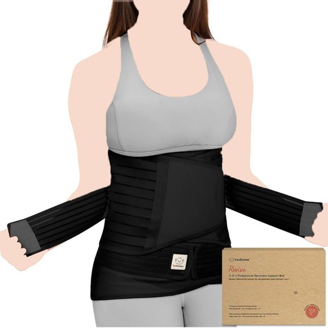 KeaBabies 3 In 1 Revive Postpartum Belt Midnight Black XL KeaBabies Yallatoys
