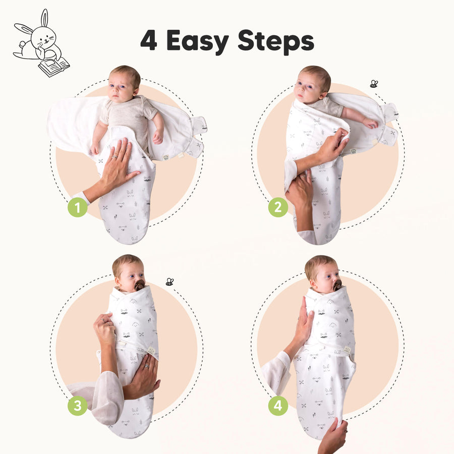 KeaBabies 3 Pack Soothe Swaddle Wrap Nordic KeaBabies Yallatoys